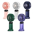 USB Rechargeable with LED Display Portable Handheld Fan | https://www.bestnamebadges.com