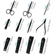 26 Pieces Stainless Steel Manicure Set Nail Clipper Kit | https://www.bestnamebadges.com