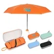 Mini Foldable Umbrella with Carrying Case | https://www.bestnamebadges.com