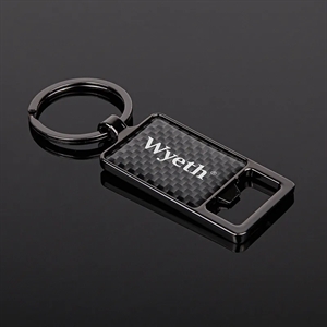 Saugus Key Chain Bottle Opener - Black