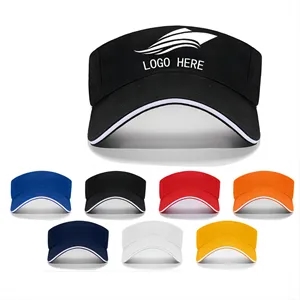 Custom Visor Cap Adjustable Breathable Sun Protective