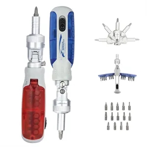 14-in-1 Portable Home Magnetic Ratchet Screwdriver Set