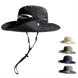 String Brim Sun Protection Outdoor Camping Summer Bucket Hat