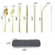 6-Piece Stainless Steel Outdoor Camping Cutlery Set Flatware | https://www.bestnamebadges.com