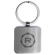 Bolton Square Wood Key Chain | https://www.bestnamebadges.com