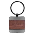 Bolton Square Wood Key Chain | https://www.bestnamebadges.com