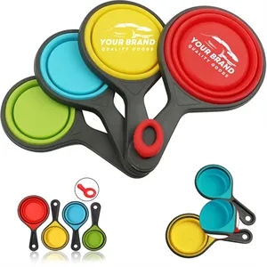 Food Grade Silicone Collapsible Portable Tool Measuring Cup