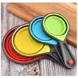 Food Grade Silicone Collapsible Portable Tool Measuring Cup | https://www.bestnamebadges.com