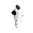 Cute Portable Mini Fan with Light & Carabiner | https://www.bestnamebadges.com