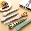 Portable Travel Dinnerware Set with Spoon Fork Chopsticks | https://www.bestnamebadges.com