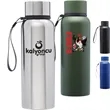 17 oz Vacuum Insualted Ransom Water Bottle w/ Carrying Strap | https://www.bestnamebadges.com