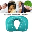 In stock Push Inflatable Travel Neck Pillows | https://www.bestnamebadges.com