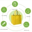 Reusable Lagrge Non-woven Grocery Bags | https://www.bestnamebadges.com