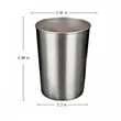 10oz. Stainless Steel Single Layer Water Cup | https://www.bestnamebadges.com