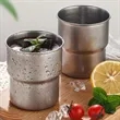 Outdoor Camping Portable Foldable Handle Cup With Straw Lid | https://www.bestnamebadges.com
