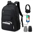 Large Capicity Travel Waterproof Laptop Backpack W/ USB Port | https://www.bestnamebadges.com