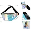 Portable Laser Fashion Clear Safety Waist Bag | https://www.bestnamebadges.com