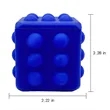 Tie Dye Custom Colors Decompression Push Bubble Cube Toy | https://www.bestnamebadges.com