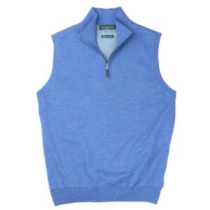Fairway & Greene Men's Merino Quarter-Zip Wind Vest