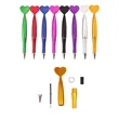 Heart Shaped Rotating Ballpoint Pen | https://www.bestnamebadges.com
