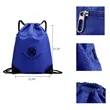 Waterproof Oxford Drawstring Bag With Zip Pocket | https://www.bestnamebadges.com