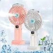 Portable Handheld Misting Fan | https://www.bestnamebadges.com