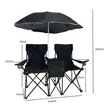 Portable Foldable Double Camping Parasol Lawn Chair | https://www.bestnamebadges.com