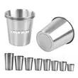 6OZ Mini Single Wall Stainless Steel Pint Cups | https://www.bestnamebadges.com