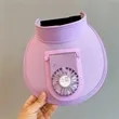 Sun Visor Hats with Fan | https://www.bestnamebadges.com