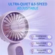 Mini Portable Fan | https://www.bestnamebadges.com