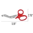 EMT Medical Trauma Fabric Bandage Rescue Shears Scissors | https://www.bestnamebadges.com