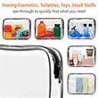 Clear Waterproof Toiletry Bag | https://www.bestnamebadges.com