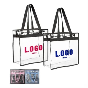 PVC Clear Zipper Tote Bags