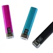 2600 mAh Mini Aluminium with LED Display Portable Power Bank | https://www.bestnamebadges.com