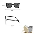 Easy Carry Folding Square Mini Sunglasses For Travel | https://www.bestnamebadges.com