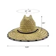 Wide Brim Straw Hat In Summer Beach | https://www.bestnamebadges.com