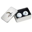 Titleist Pro V1 Two Ball Tin with Custom Lid | https://www.bestnamebadges.com