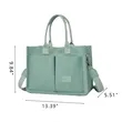 Portable Large Capacity Multi-Pocket Canvas Tote Bag | https://www.bestnamebadges.com