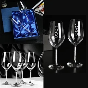 Lead-Free Crystal Goblet Glass Gift Box Set