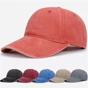 Washed Cotton Vintage Visor Baseball Cap