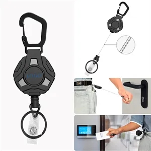 Retractable Steel Wire Metal Carabiner