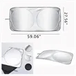 The Car Double-Circle Silver-Coated Cloth Sunshade | https://www.bestnamebadges.com