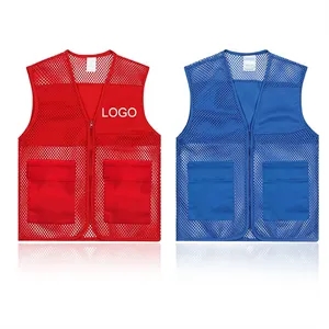 Custom Multi Pockets Volunteer Work Waistcoat Vest