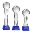 Baseball Award on Grafton Base - Blue | https://www.bestnamebadges.com