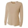 A4 Women's Long Sleeve Cooling Performance Crew | https://www.bestnamebadges.com