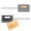 First Class Bamboo & Silicone Luggage Tag | https://www.bestnamebadges.com