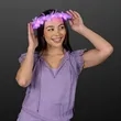 LED Feather Crown Headbands, Assorted Pink and Purple | https://www.bestnamebadges.com