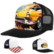 5 Panel Sublimation Polyester Mesh Back Trucker Cap Snapback | https://www.bestnamebadges.com
