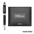 Hugo Boss® Rollerball Pen & Wallet Set | https://www.bestnamebadges.com