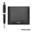 Hugo Boss® Rollerball Pen & Wallet Set | https://www.bestnamebadges.com